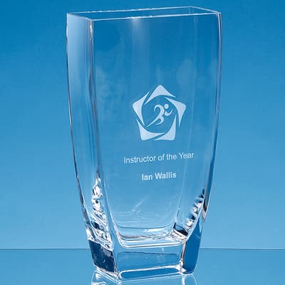 Promotional 27cm Handmade Rectangular Vase