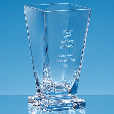 Promotional 22.5cm Handmade Tapered Footed Vase