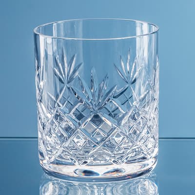 Custom Printed 400ml Blenheim Lead Crystal Full Cut Whisky Tumbler
