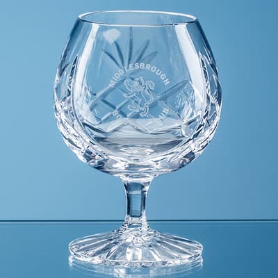 Promotional 280ml Blenheim Lead Crystal Panel Brandy Glass