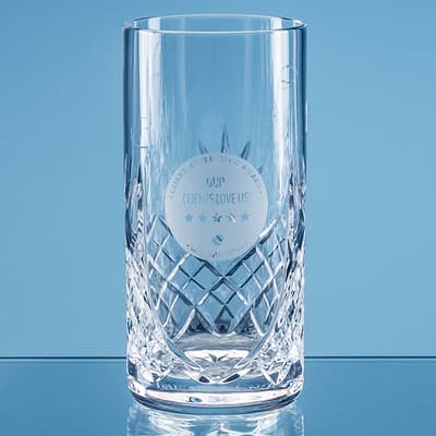 Promotional 400ml Blenheim Lead Crystal Panel High Ball