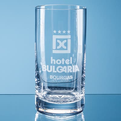Promotional 400ml Grosvenor Lead Crystal High Ball with Star Cut Base