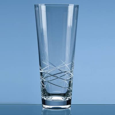 Promotional 30cm Tiesto Cut Conical Vase
