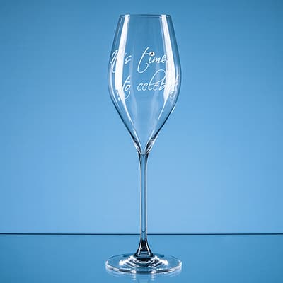 Promotional 320ml Its time to celebrate Diamante Prosecco Glass