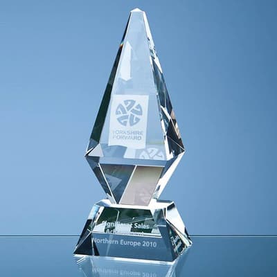 Promotional 25cm Optical Crystal Glacier Award
