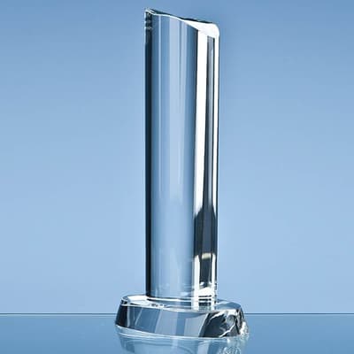 Promotional 25.5cm Optical Crystal Oval Column Award