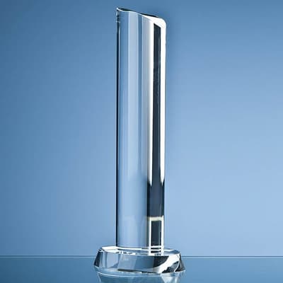 Promotional 30.5cm Optical Crystal Oval Column Award