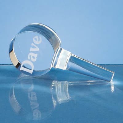 Custom Printed 10cm Optical Crystal Bottle Stopper