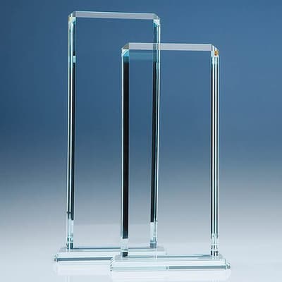 Custom Printed 28cm x 12.75cm x 12mm Clear Glass Echo Award