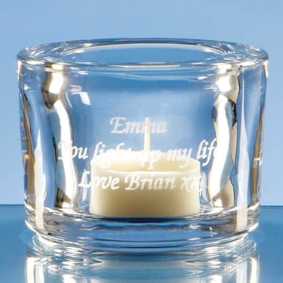 Branded 8cm Round Tealight Holder