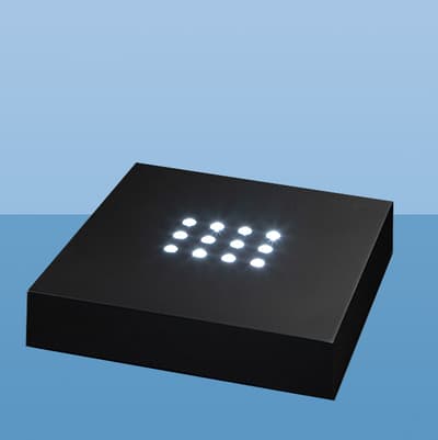 Branded Luminary Base 100 x 100 x 20 with white light