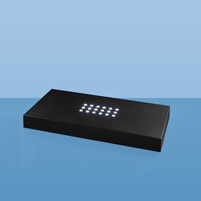 Branded Luminary Base 200 x 100 x 20 with white light
