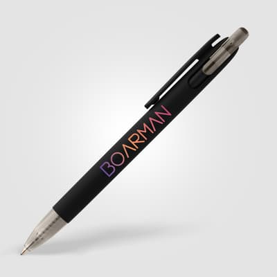 Branded Jutta Recycled Plastic Transparent Trim Pen