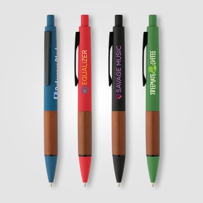 Branded Tide Recycled Plastic Wood Grip Pen