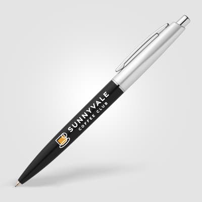 Branded Natori Recycled Plastic Chrome Trim Pen