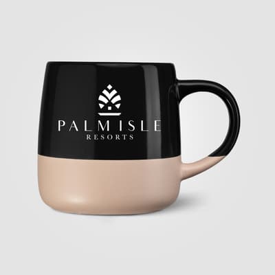Custom Printed Atlas Ceramic Colour Block Mug - 445 ml