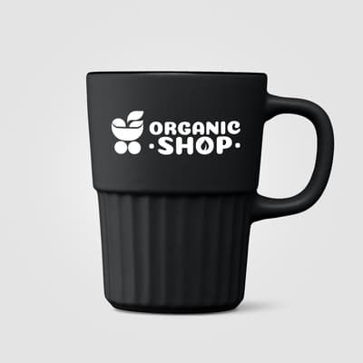 Custom Printed Majesty Ceramic Matte Finish Fluted Mug - 445 ml