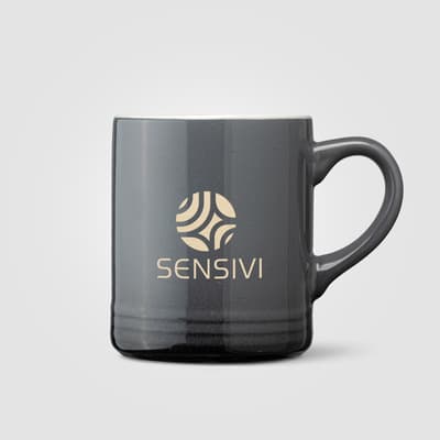 Custom Printed Corin Ceramic Ombre Silhouette Mug - 355 ml
