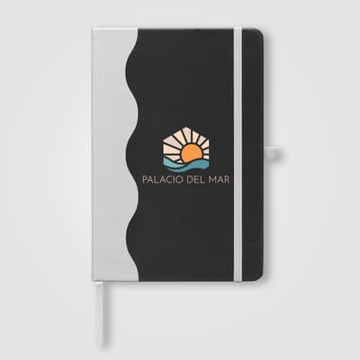 Promotional Grete Recycled Wave Pattern Journal - A5