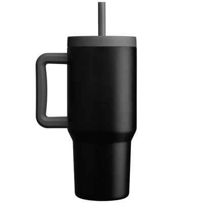 Promotional Grosche Aspen Stainless Steel Triple-Wall Insulated Straw Mug – 945 ml