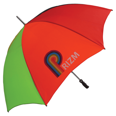 Branded Bedford Silver Golf Umbrella