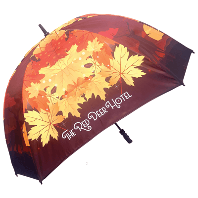 Branded Fibrestorm Square Golf Umbrella