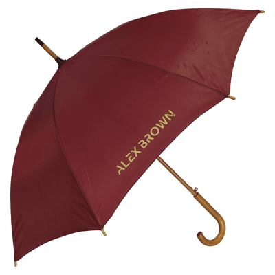 Branded Classic WoodCrook Golf Umbrella