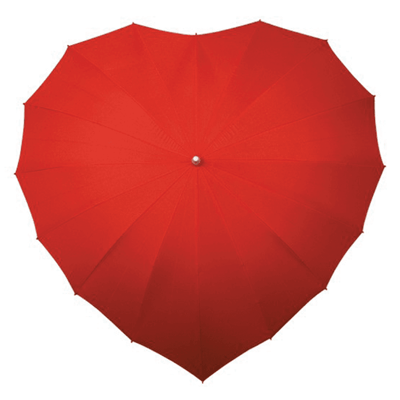 Branded Heart Shaped umbrella Golf Umbrella