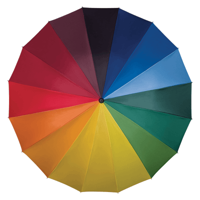 Branded Rainbow Walker Golf Umbrella