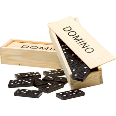 The Enid - Wooden box with domino game