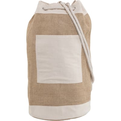 Jute duffel bag