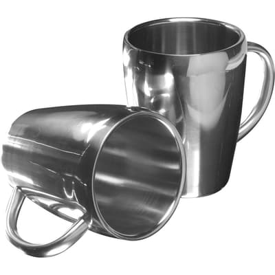 The Naya - Recycled set of two steel mugs