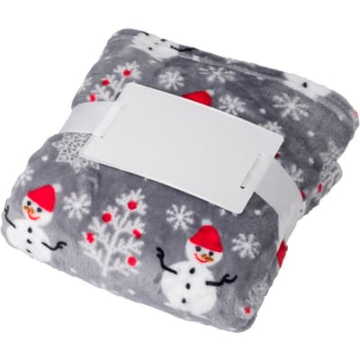The Michelle - Flannel fleece snowmen blanket