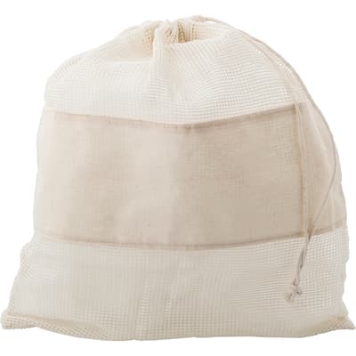 The Adele - Natural cotton drawstring mesh bags