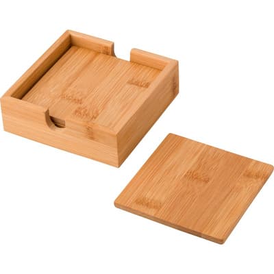 The Archer - Bamboo coaster set (4pc)