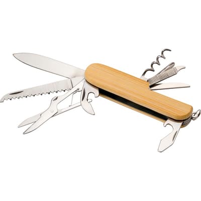 The Phoebe - Bamboo pocket knife keyring