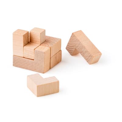 The Amber - Wooden cube puzzle
