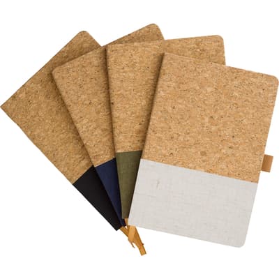 The Trevor - Cork and cotton notebook (approx. A5)