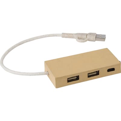 The Paulo - Aluminium and recycled paper USB hub
