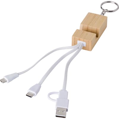 The Sutton - Bamboo charger and keyring
