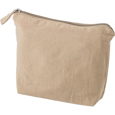 The Cressida - Recycled cotton cosmetic bag. (180gsm/5.31oz)