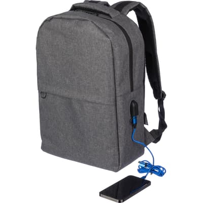 The Henrik - RPET Backpack with USB port