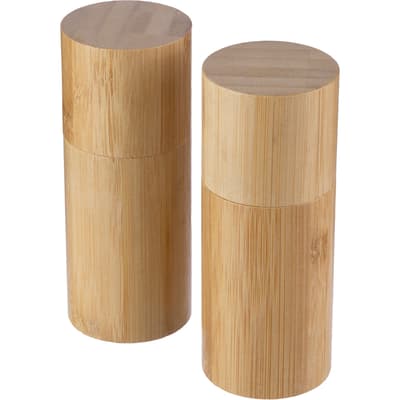The Christine - Bamboo spice mill set (2pc)