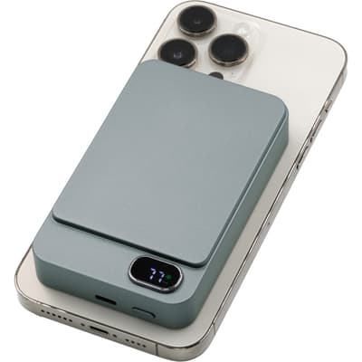 The Powerwave 10 - BrandCharger recycled aluminium wireless power bank (10,000 mAh)