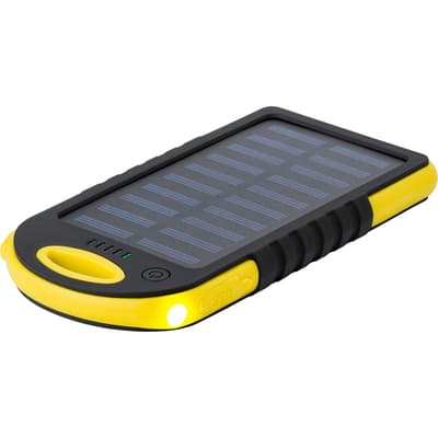 The Arin - Rubberised solar power bank (4000 mAh)