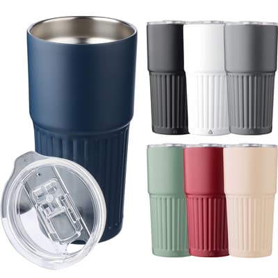 The Kael - Recycled stainless steel double walled drinking mug (500ml)
