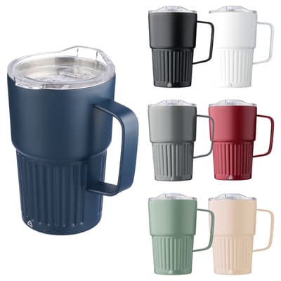 The Calo - Recycled stainless steel double walled travel mug (450ml)