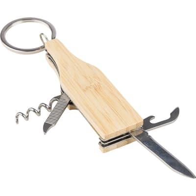 The Inaya - Bamboo multi tool keychain