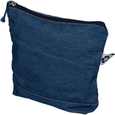 The Orin - Recycled denim cosmetic bag