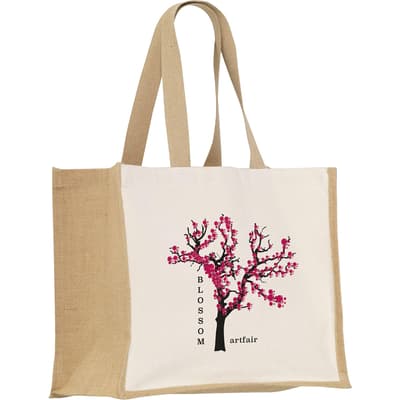 Jute canvas shopper (320gsm/9.43oz )